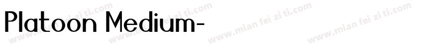 Platoon Medium字体转换